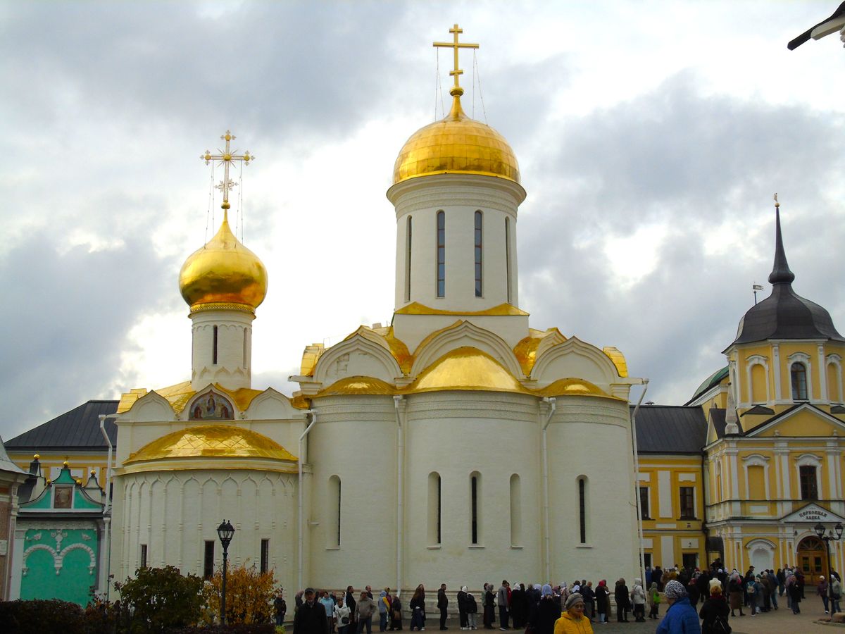 Троице-Сергиева Лавра. Собор Троицы Живоначальной, Сергиев Посад (Сергиево-Посадский городской округ, Московская область). фасады