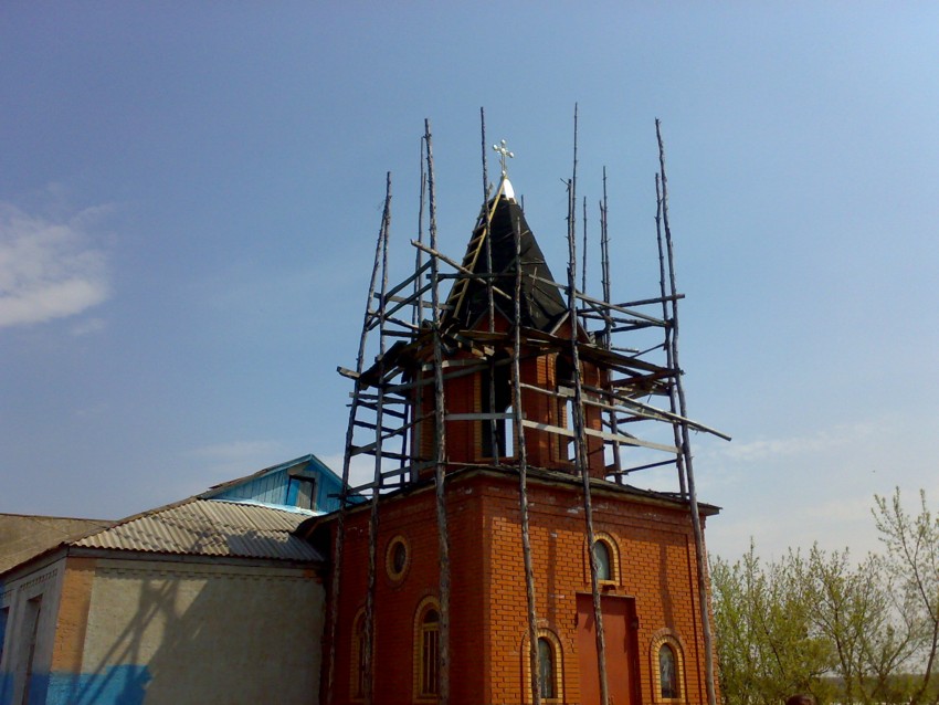 Церковь Иоанна Богослова, Терновая (Чугуевский район, Украина, Харьковская область). документальные фотографии, ПЕРЕД НАЧАЛОМ КРОВЕЛЬНЫХ РАБОТ		      