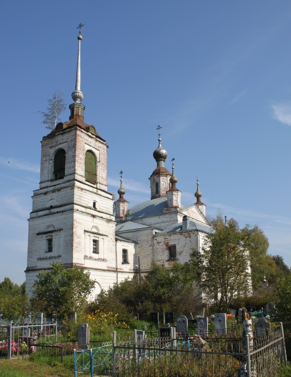 Церковь Николая Чудотворца, Николополье (Гусь-Хрустальный район и г. Гусь-Хрустальный, Владимирская область). фасады, Вид с юго-запада