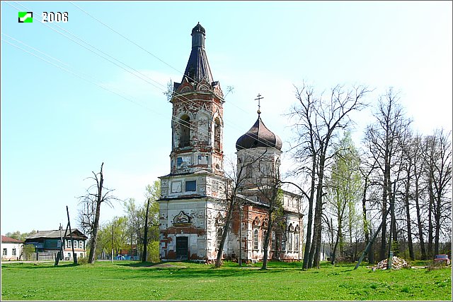 Церковь Казанской иконы Божией Матери, Дубасово (Гусь-Хрустальный район и г. Гусь-Хрустальный, Владимирская область). фасады, Вид с юго-запада