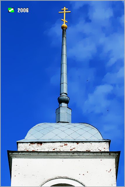 Церковь Рождества Христова, Заколпье (Гусь-Хрустальный район и г. Гусь-Хрустальный, Владимирская область). архитектурные детали, Завершение колокольни