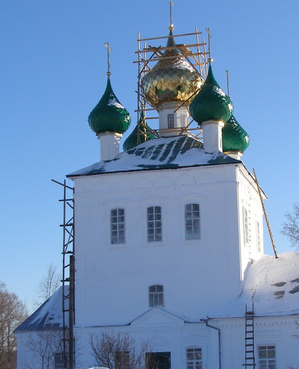 Церковь Воздвижения Креста Господня, Воздвиженье (Заволжский район, Ивановская область). фасады