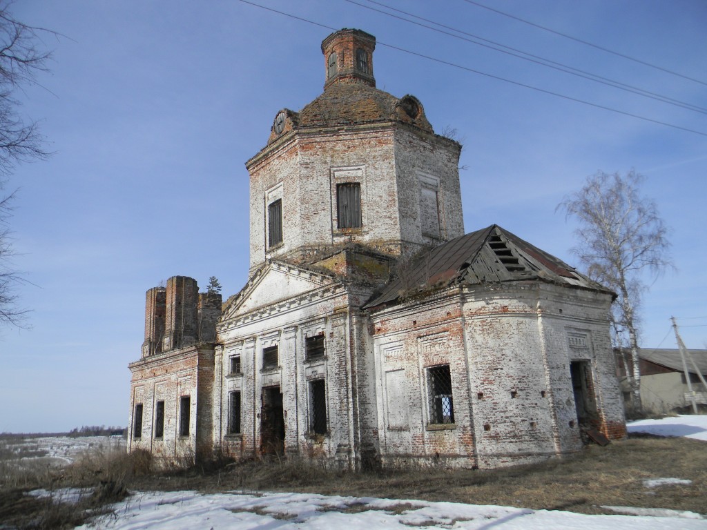 Новлянское. Церковь Покрова Пресвятой Богородицы. фасады