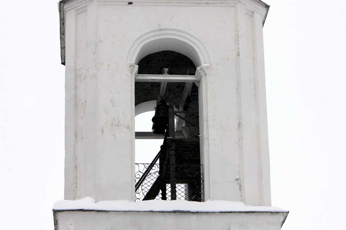Ярус звона., архитектурные детали. Церковь Успения Пресвятой Богородицы, Наволоки (Кинешемский район, Ивановская область)