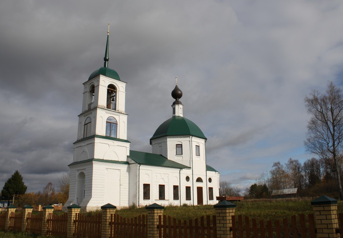 Новое. Церковь Николая Чудотворца. фасады, Вид с юго-запада