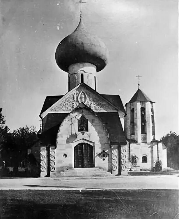 Церковь Спаса Преображения в Натальевке, Владимировка (Богодуховский район, Украина, Харьковская область). архивная фотография, 1915 год
