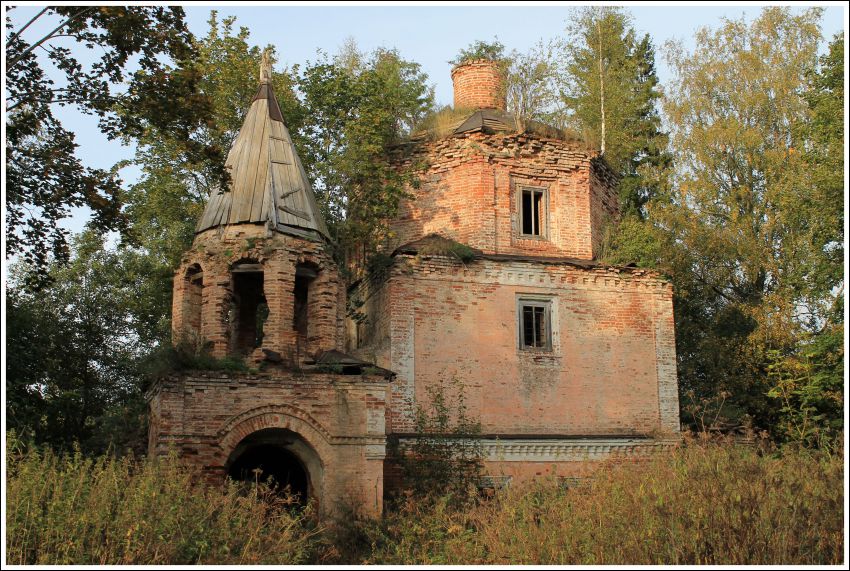 Бабино (Подбережье). Церковь Покрова Пресвятой Богородицы. фасады