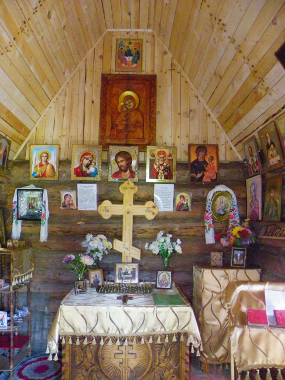 Часовня Тихвинской иконы Божией Матери, Посадница (Волховский район, Ленинградская область). интерьер и убранство