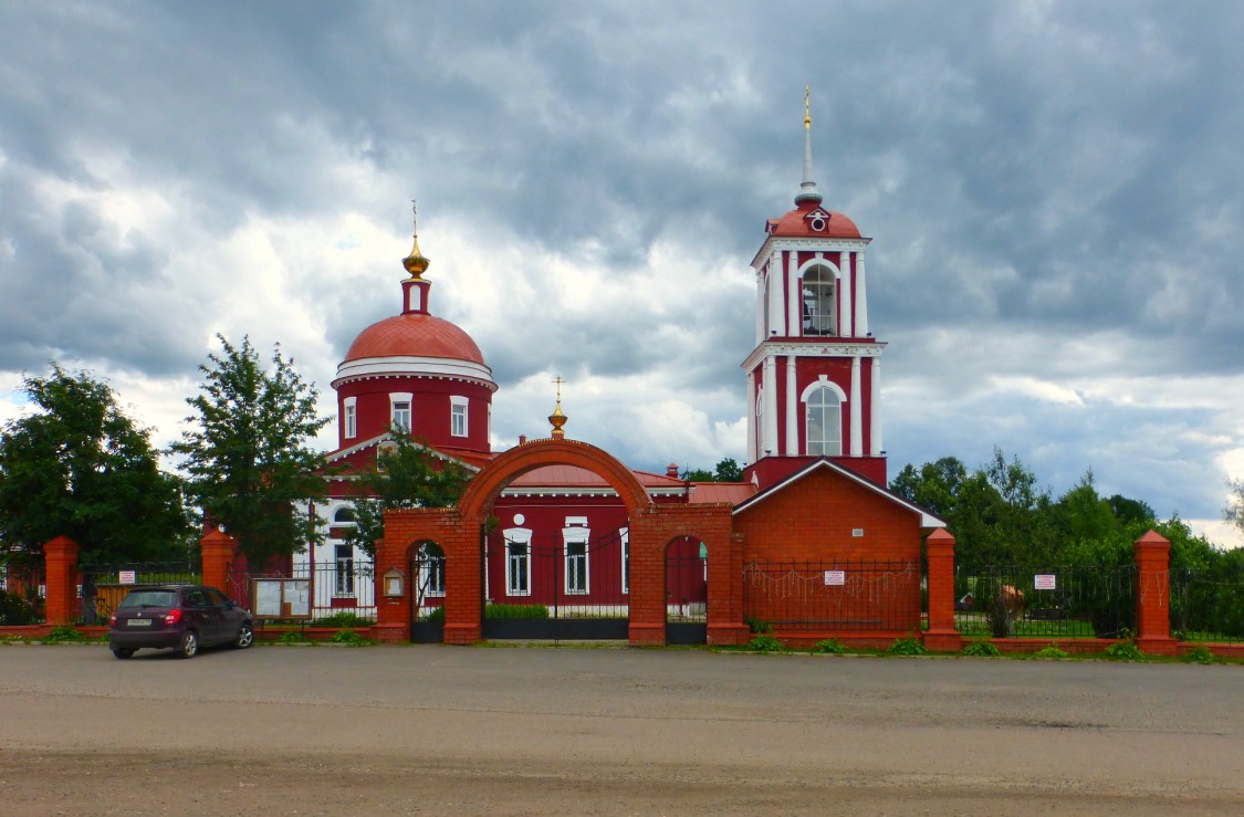 Алёшино. Церковь Георгия Победоносца. фасады