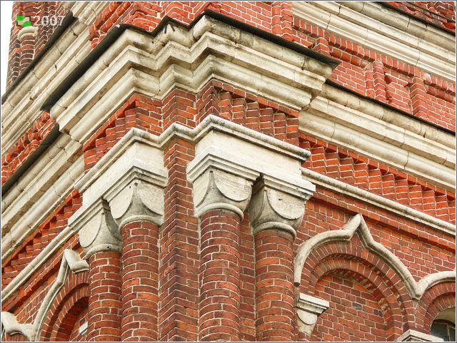 Собор Преображения Господня, Ковров (Ковровский район и г. Ковров, Владимирская область). архитектурные детали, Фрагмент кладки колокольни