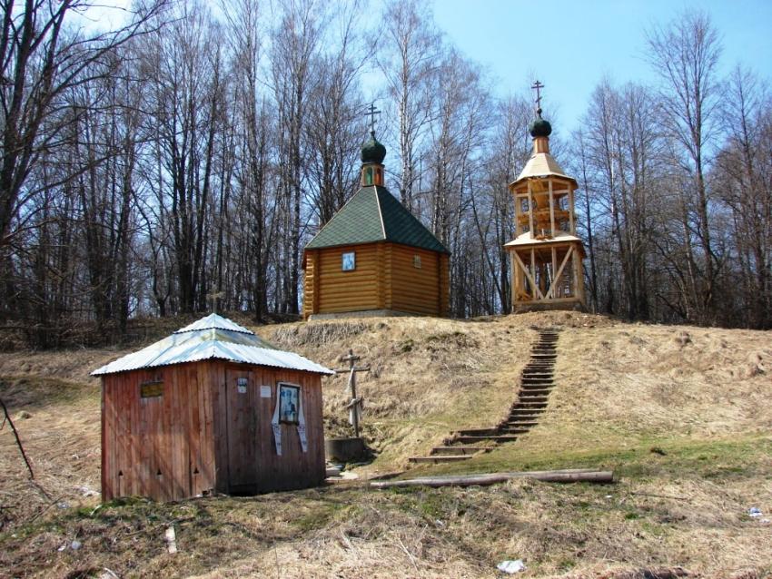 Погост. Часовня Николая Чудотворца. общий вид в ландшафте