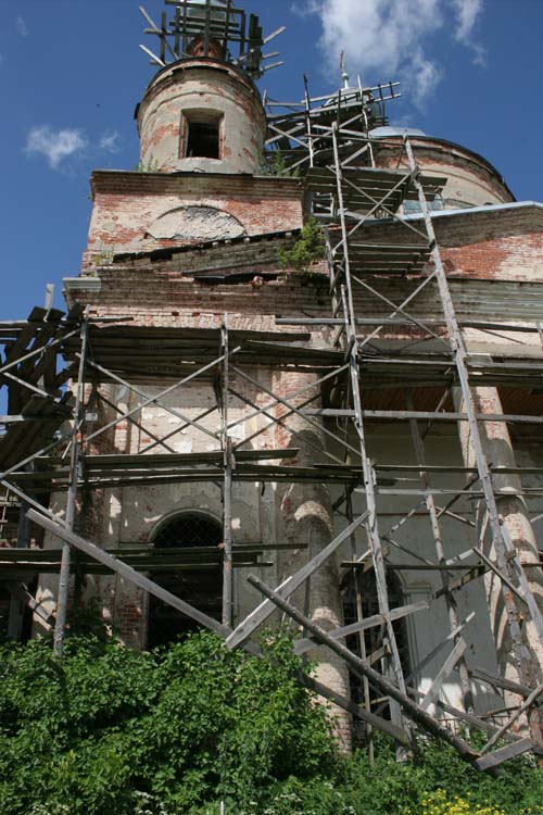 Церковь Воскресения Словущего, Воскресенское (Угличский район, Ярославская область). архитектурные детали