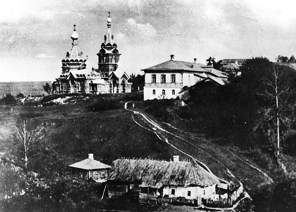 Церковь Воскресения Христова, Таруса (Тарусский район, Калужская область). архивная фотография, Фотография нач. ХХ века. Из собрания Тарусского краеведческого музея.