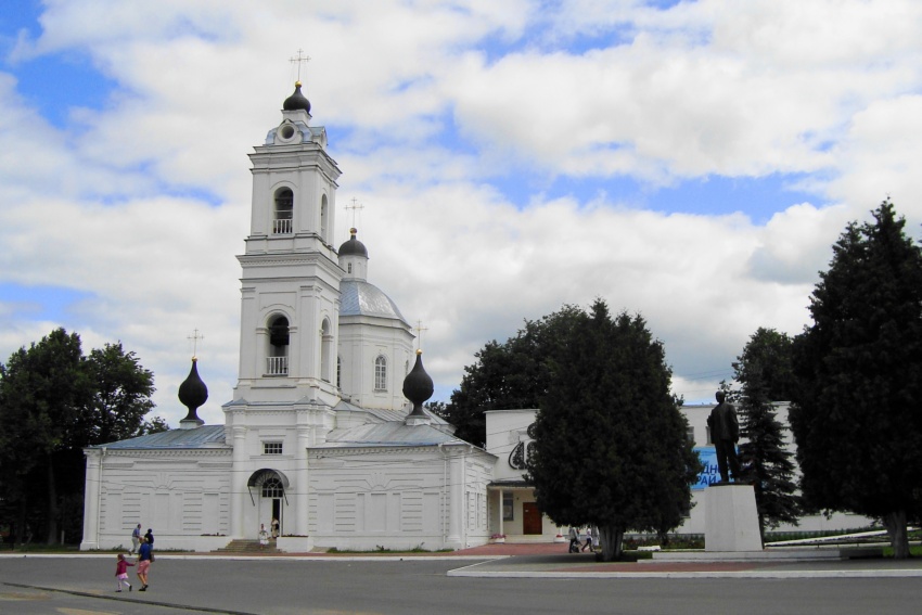 Собор Петра и Павла, Таруса (Тарусский район, Калужская область). общий вид в ландшафте