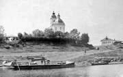 Собор Петра и Павла, Фото храма в 1920-50-х гг. Вид со стороны реки Ока.<br>, Таруса, Тарусский район, Калужская область