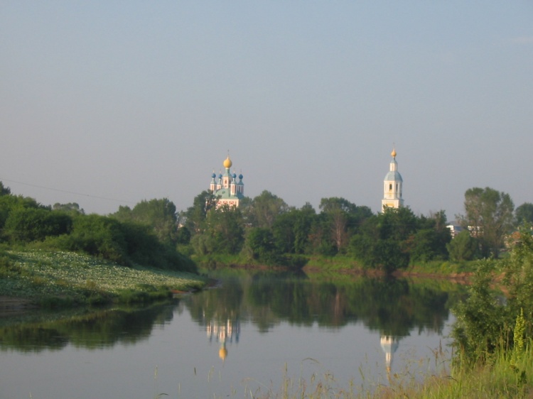 Санаксырь. Рождество-Богородичный Санаксарский мужской монастырь. общий вид в ландшафте