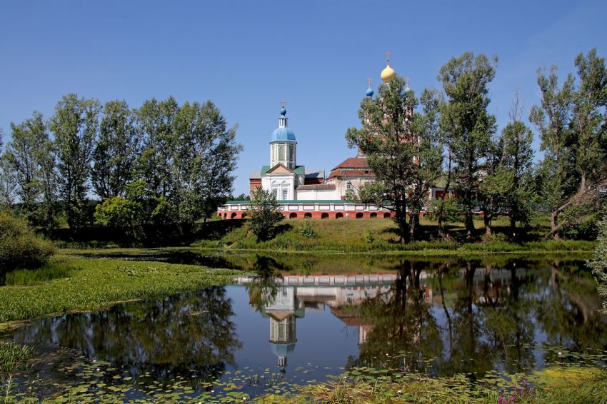 Санаксырь. Рождество-Богородичный Санаксарский мужской монастырь. общий вид в ландшафте