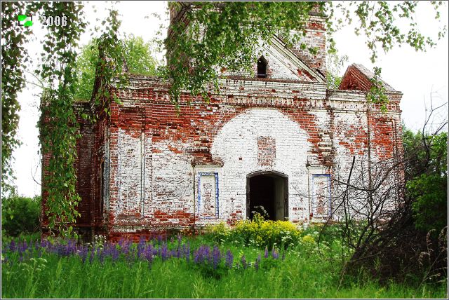 Демухино (Замаричье). Церковь Иоанна Богослова. фасады, Западный фасад колокольни