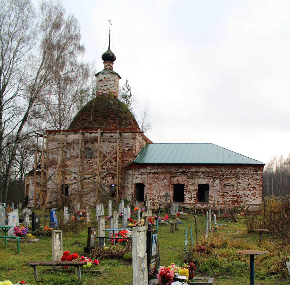 Церковь Воскресения Христова, Листвинский погост, урочище (Гусь-Хрустальный район и г. Гусь-Хрустальный, Владимирская область). фасады