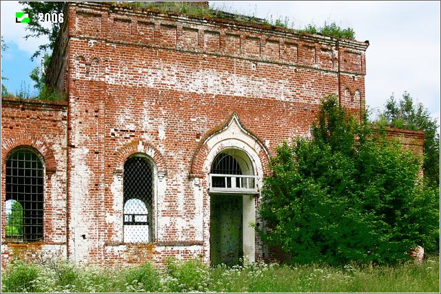 Церковь Параскевы Пятницы, Губцево (Гусь-Хрустальный район и г. Гусь-Хрустальный, Владимирская область). архитектурные детали, Четверик основного объема. Южный фасад