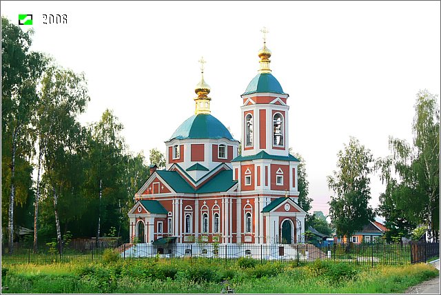 Церковь Покрова Пресвятой Богородицы, Анопино (Гусь-Хрустальный район и г. Гусь-Хрустальный, Владимирская область). общий вид в ландшафте, Общий вид с северо-запада