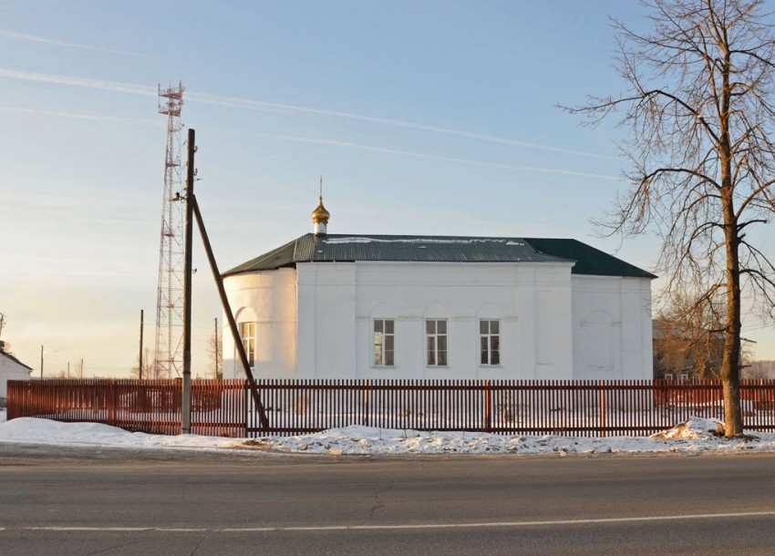 Церковь Николая Чудотворца, Малышево (Селивановский район, Владимирская область). общий вид в ландшафте
