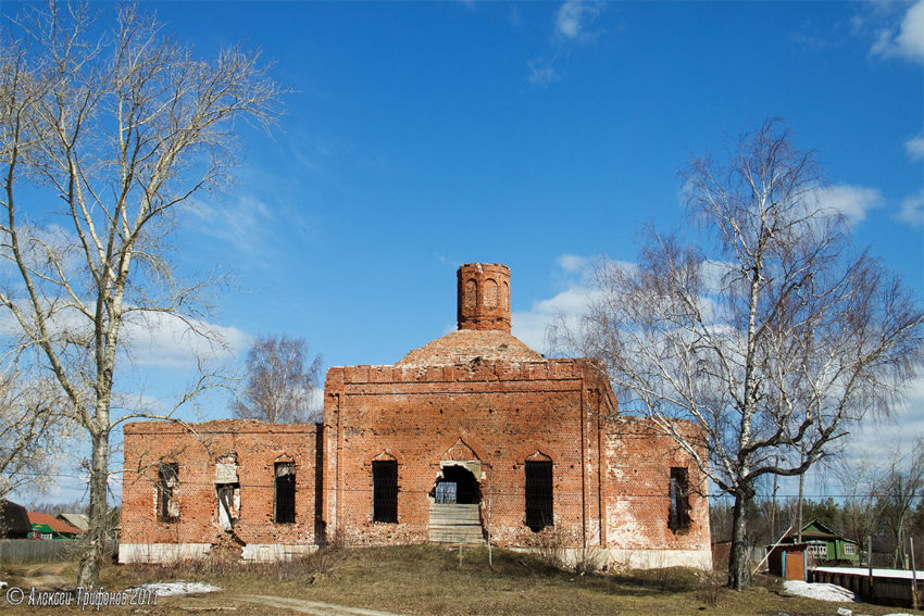 Церковь Казанской иконы Божией Матери, Драчёво (Селивановский район, Владимирская область). общий вид в ландшафте