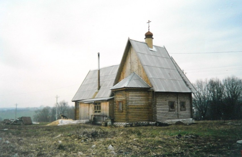 Церковь Покрова Пресвятой Богородицы (временная), Рузино (Солнечногорский городской округ, Московская область). фасады, Храм сгорел 13.12.2008 