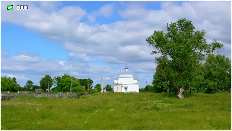 Иваново. Церковь Рождества Пресвятой Богородицы. общий вид в ландшафте, Панорама с запада