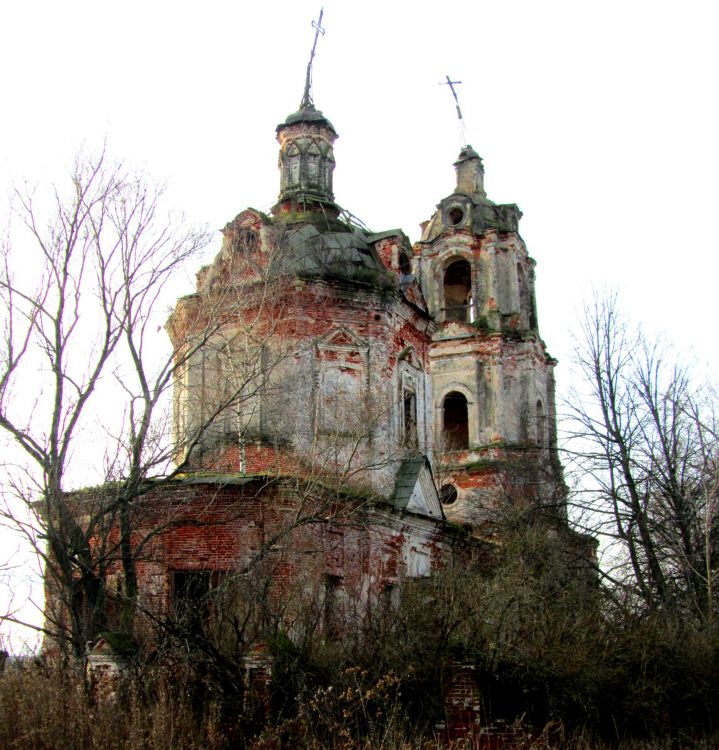 Никулино. Церковь Спаса Нерукотворного Образа. фасады, вид с северо-востока