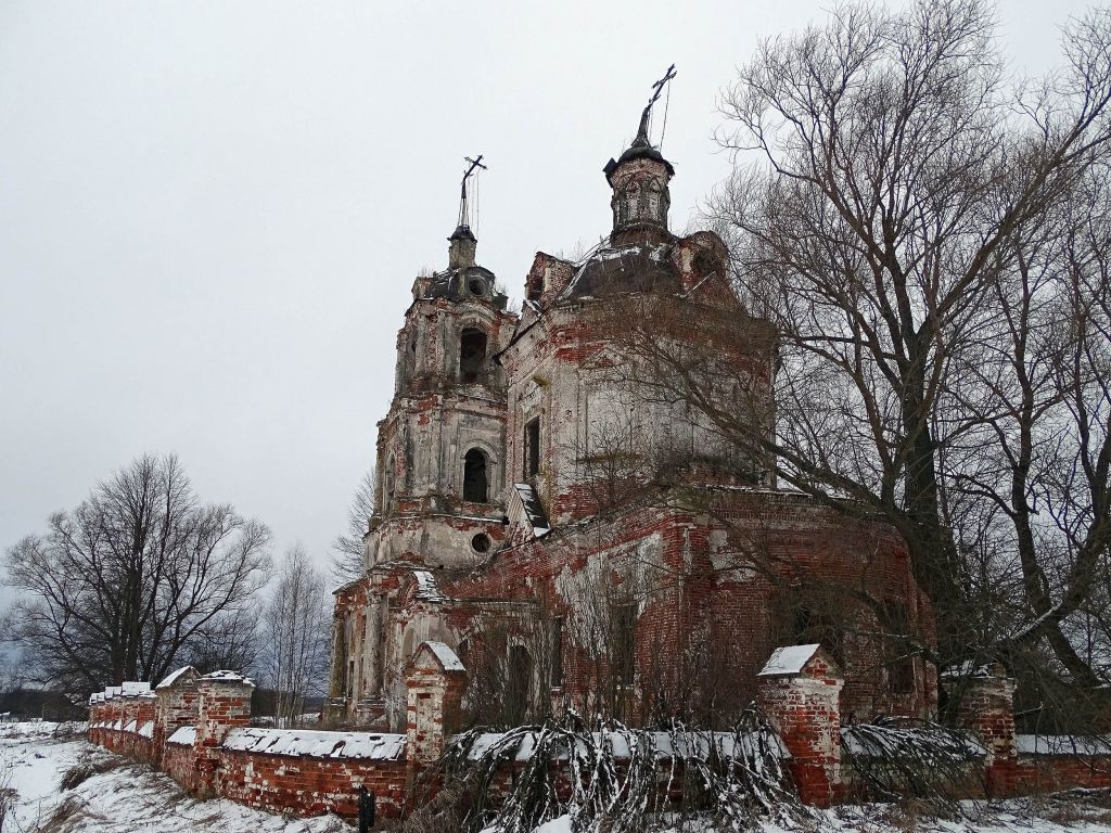 Никулино. Церковь Спаса Нерукотворного Образа. фасады