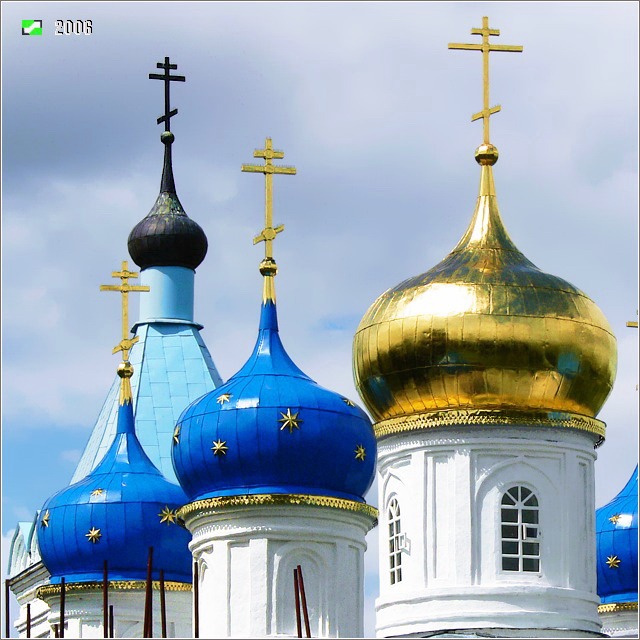 Церковь Владимирской иконы Божией Матери, Тучково (Селивановский район, Владимирская область). архитектурные детали, Главы основного объема и колокольни