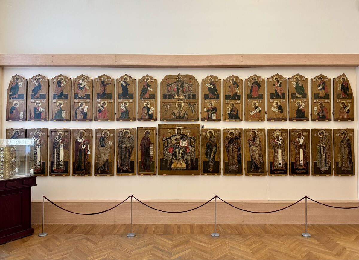Церковь Владимирской иконы Божией Матери, Тучково (Селивановский район, Владимирская область). дополнительная информация, Фрагмент иконостаса церкви в экспозиции Радищевского музея в Саратове