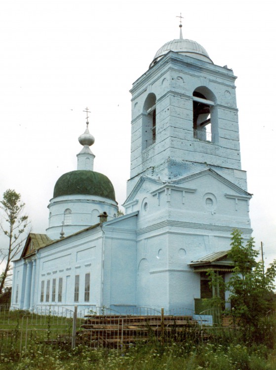 Дуброво. Церковь Троицы Живоначальной. фасады, северо-западный фасад