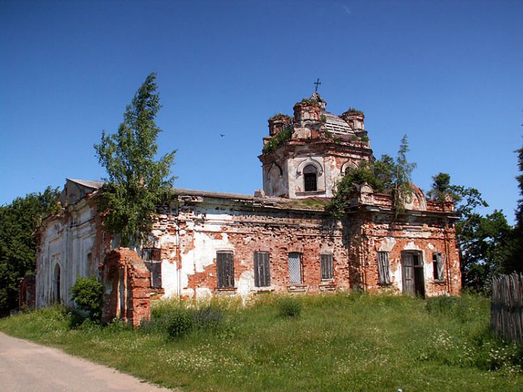 Церковь Петра и Павла, Голино (Шимский район, Новгородская область). документальные фотографии, Вид с юга