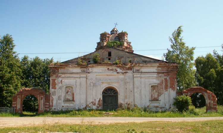 Церковь Петра и Павла, Голино (Шимский район, Новгородская область). документальные фотографии, Западный фасад