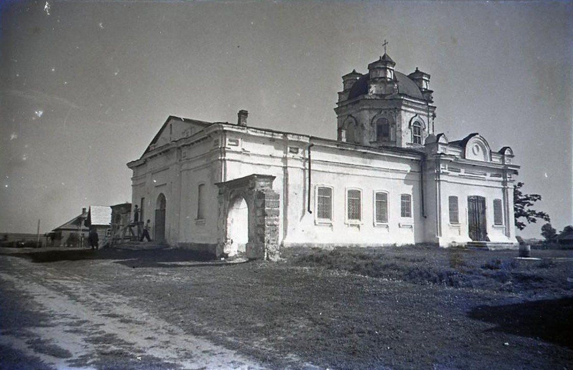 Голино. Церковь Петра и Павла. архивная фотография, Фото 1950-х гг. Новгородский музей-заповедник