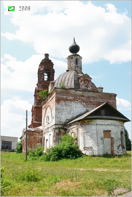 Церковь Сергия Радонежского, Сергиевы Горки (Вязниковский район, Владимирская область). фасады, Вид с юго-востока