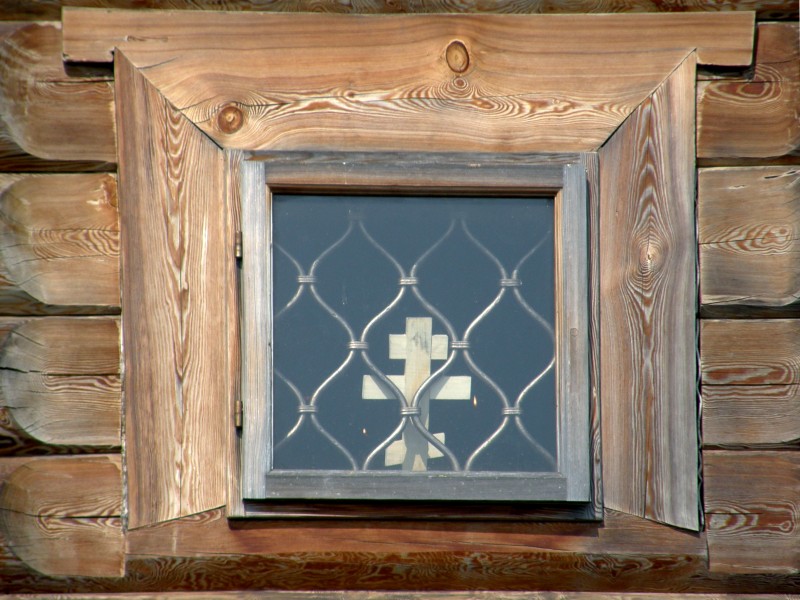 Гремячий ключ, урочище. Церковь Сергия Радонежского. архитектурные детали, Окно храма