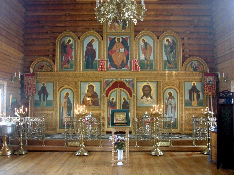 Гремячий ключ, урочище. Церковь Сергия Радонежского. интерьер и убранство