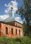 Церковь Тихвинской иконы Божией Матери, Фасад трапезной и  основной объем, вид с юго-запада<br>, Чурилово, Собинский район, Владимирская область