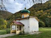 Церковь Илии пророка (Южный храм), Вид с северо-запада<br>, Нижний Архыз, Зеленчукский район, Республика Карачаево-Черкесия