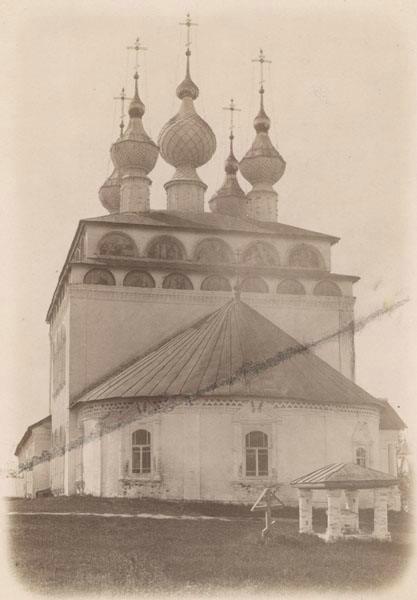 Никологоры. Церковь Николая Чудотворца. архивная фотография, Общий вид с востока; из коллекции ГНИМА. (ГК №16717608)