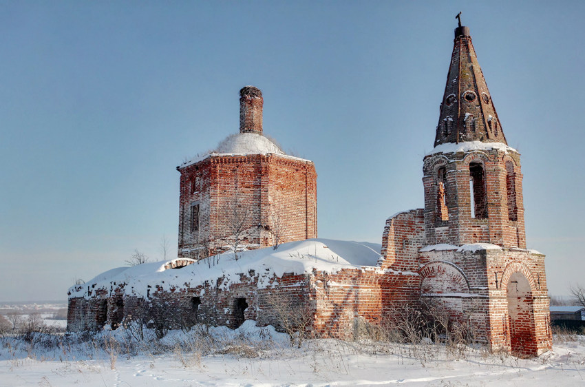 Фёдоровское. Церковь Иоанна Богослова. фасады