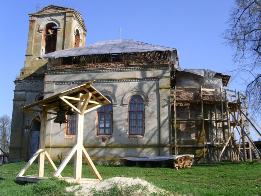 Церковь Николая Чудотворца, Поречье (Малоярославецкий район, Калужская область). документальные фотографии, вид с юга