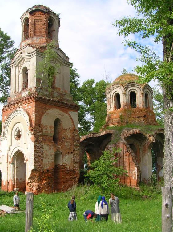 Казариново. Церковь Никиты мученика. общий вид в ландшафте, Храм св. Мученика Никиты