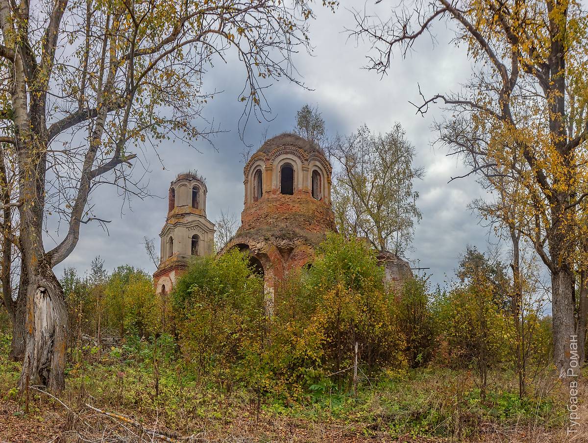 Общий вид с юго-востока, фасады. Церковь Никиты мученика, Казариново (Малоярославецкий район, Калужская область)