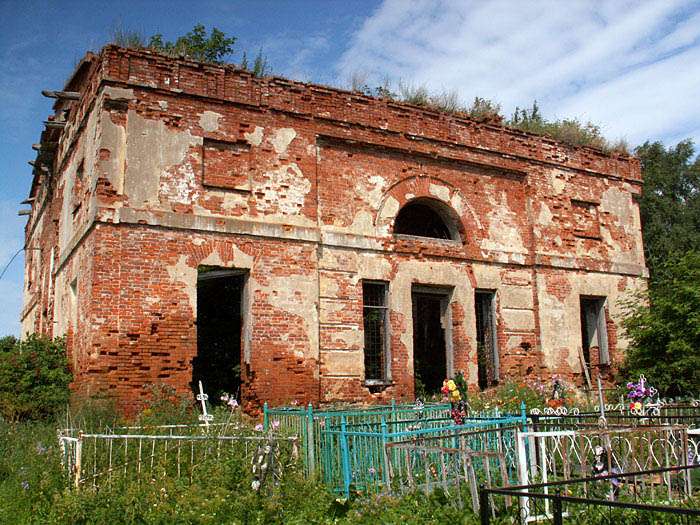 Церковь Успения Пресвятой Богородицы, Невское (бывший Свинорд) (Солецкий район, Новгородская область). фасады, Разрушена во время войны