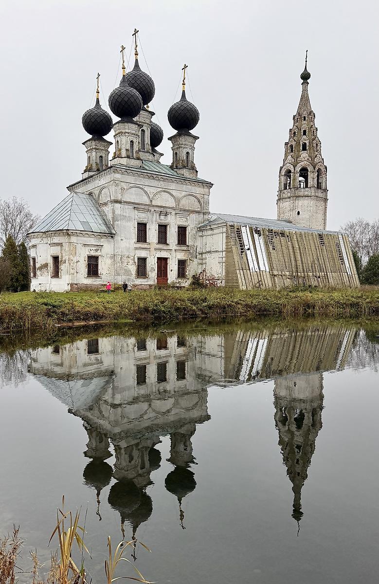 Вид с северо-востока, художественные фотографии. Церковь Воскресения Христова, Сусанино (Сусанинский район, Костромская область)