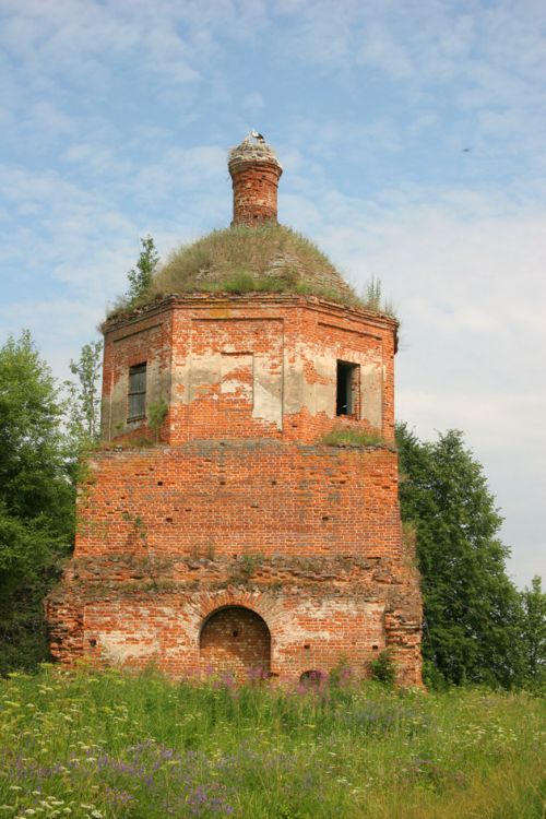 Церковь Космы и Дамиана, Клетино (Мещовский район, Калужская область). фасады, Вид с запада